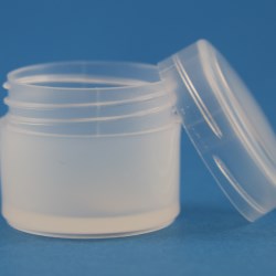 10ml Natural Low Profile Polypropylene Jar with 30mm Screw Neck
